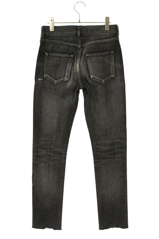 Saint Laurent Paris 527503 Yb867 Damaged Straight Denim Pants Men's 26
