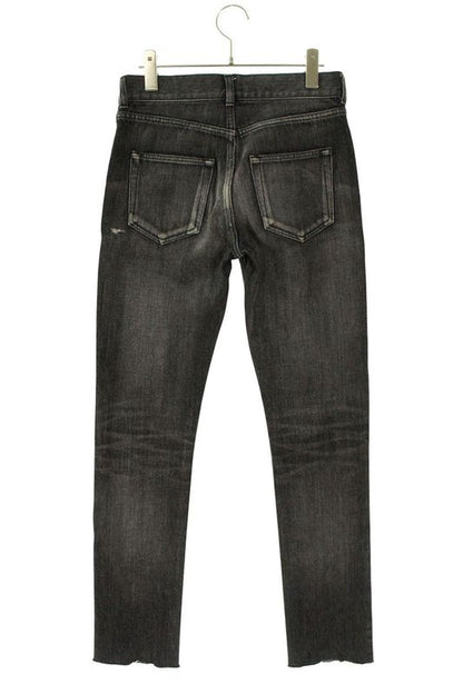 Saint Laurent Paris 527503 Yb867 Damaged Straight Denim Pants Men's 26