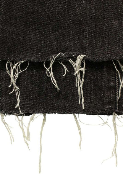 Saint Laurent Paris 527503 Yb867 Damaged Straight Denim Pants Men's 26