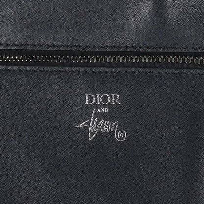 Dior X Sean Stussy Logo Leather Tote Bag Men's