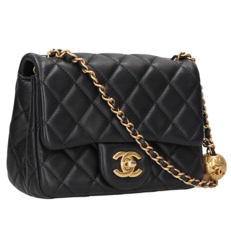 Chanel As1786 Mini Matelasse Lambskin Coco Ball Shoulder Bag Men's
