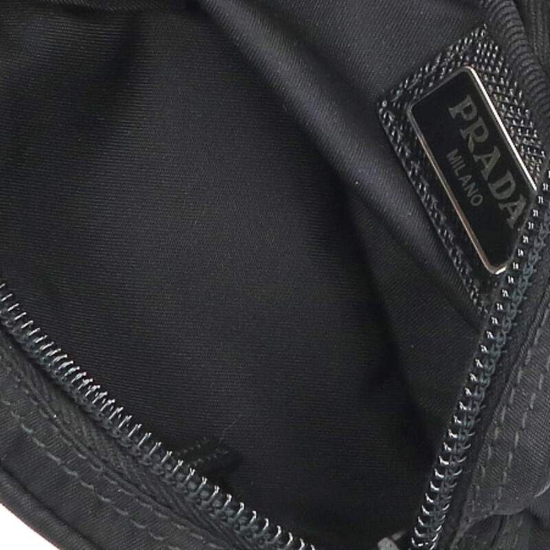 Prada 1na339 Mini Pouch With Plaque Of Lino Logo Men's