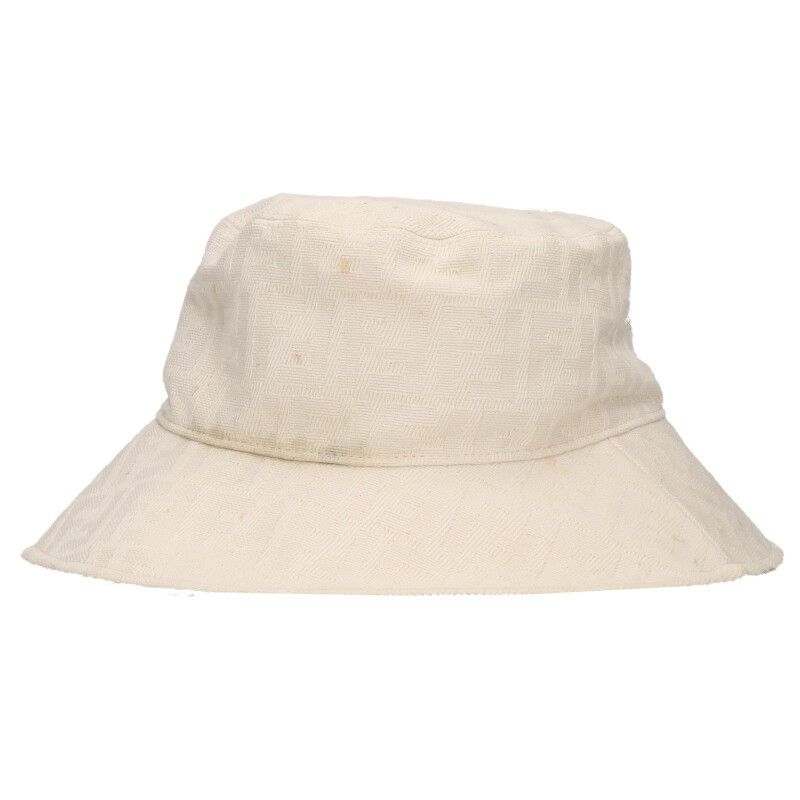 Fendi Fxq789 Zucca Allover Canvas Bucket Hat Men's M