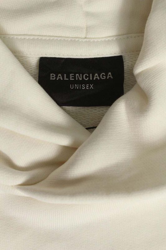 Balenciaga 818433 Trvm9 Champs Elysess Cropped Pullover Hoodie Men 1
