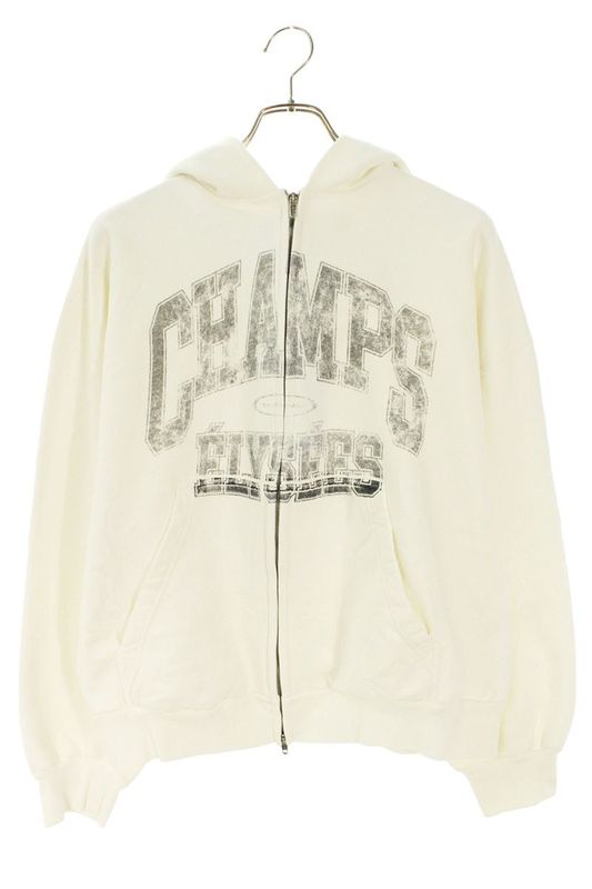 Balenciaga 803264 Trvm9 Champs Elysees Zip-up Hoodie Men's S