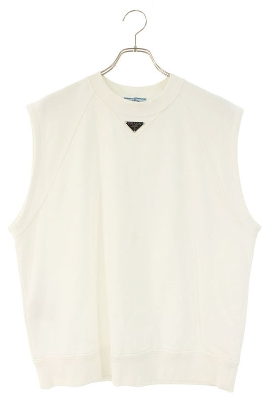 Prada ACS1 Triangle Logo Plate Sleeveless Cut And Sewn Women's M