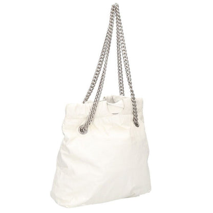 Balenciaga Crash 742942 Chain Shoulder Small Leather Tote Bag Women's Small