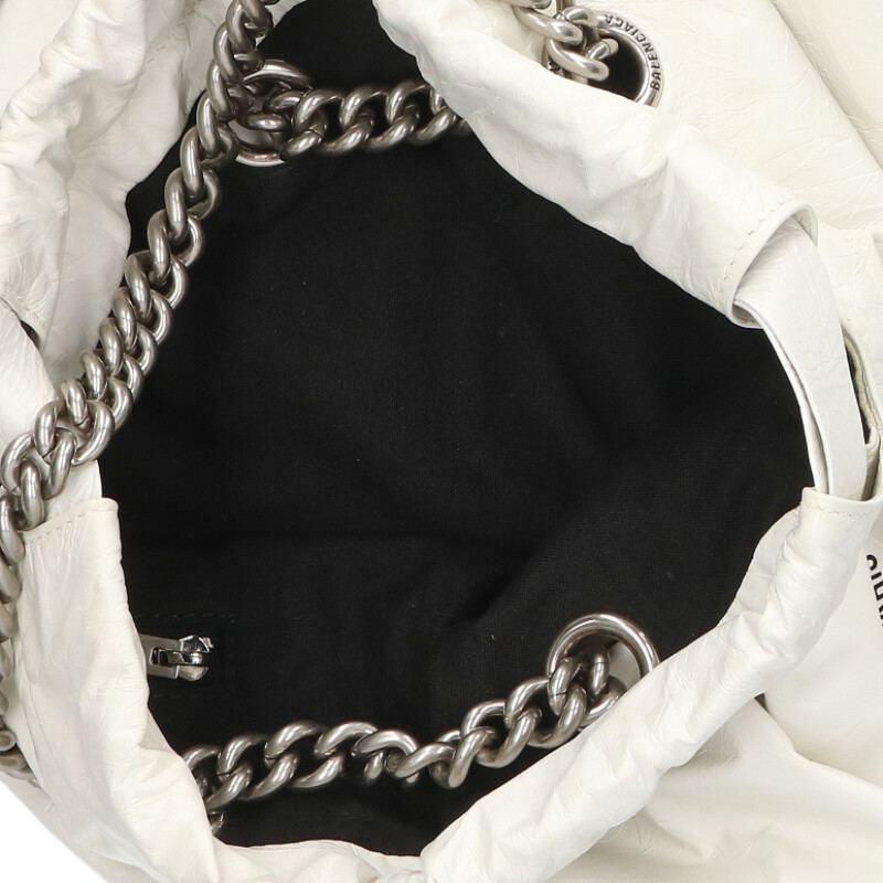 Balenciaga Crash 742942 Chain Shoulder Small Leather Tote Bag Women's Small