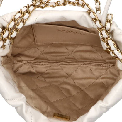 Chanel 22 Mini Lambskin Chain Leather Shoulder Bag Women