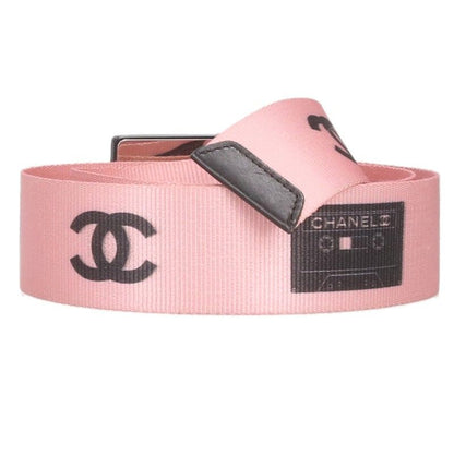 Chanel 04P Cassette Nylon Belt Ladies