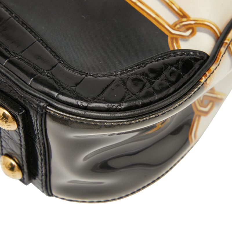 Louis Vuitton Monogram Charm Sac Flar Chain Shoulder Bag Handbag M95151 Black