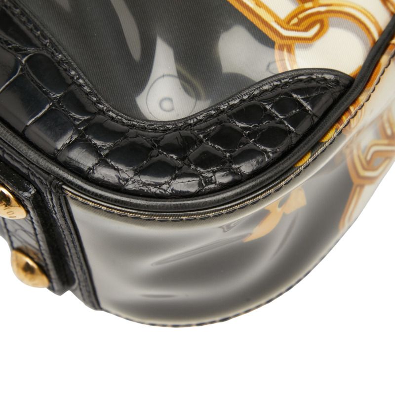 Louis Vuitton Monogram Charm Sac Flar Chain Shoulder Bag Handbag M95151 Black