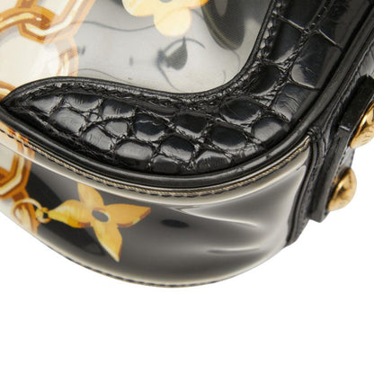 Louis Vuitton Monogram Charm Sac Flar Chain Shoulder Bag Handbag M95151 Black