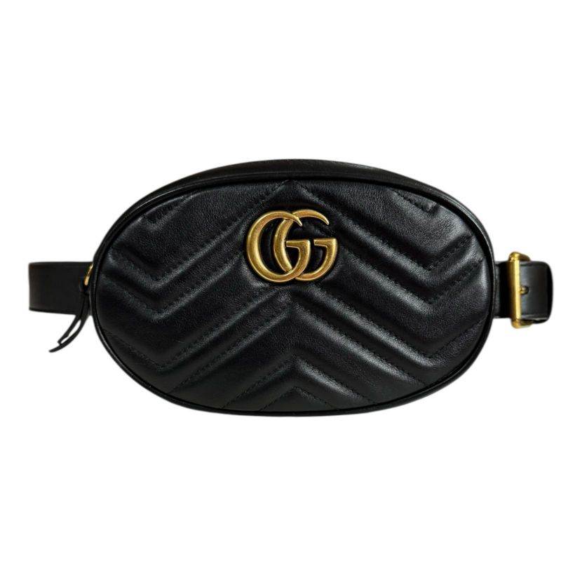 Gucci GG Marmont Waist Bag Leather 476434 Unisex Gucci  Gucci