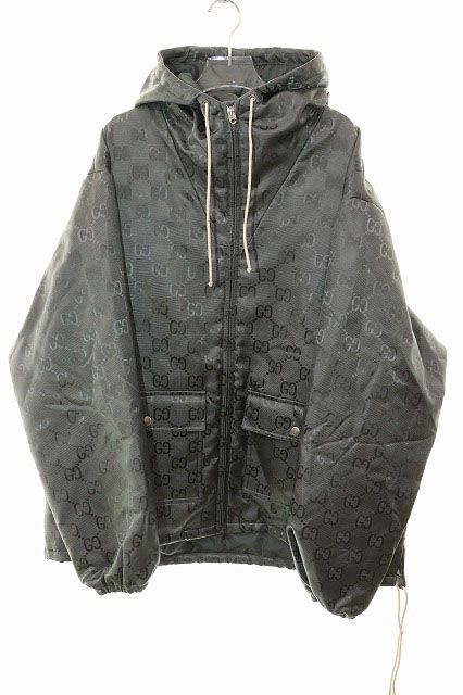 Gucci 21SS OFF THE GRID Hooded Jacket GREY 48 657792 Zaebn Off The Grid Hooded