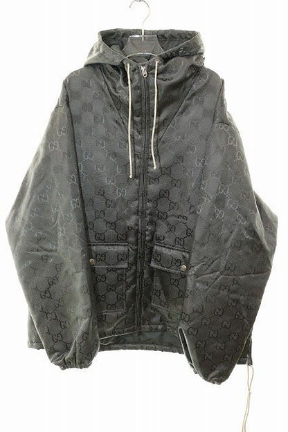 Gucci 21SS OFF THE GRID Hooded Jacket GREY 48 657792 Zaebn Off The Grid Hooded