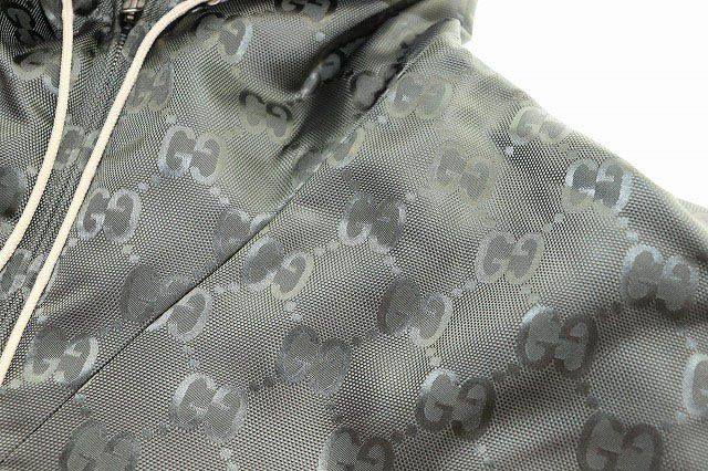 Gucci 21SS OFF THE GRID Hooded Jacket GREY 48 657792 Zaebn Off The Grid Hooded