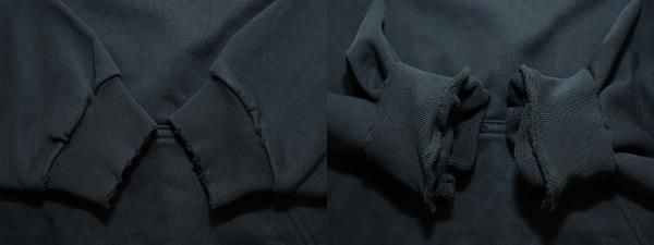 Balenciaga 23AW Damaged Logo Print Sweatshirt Pullover Hoodie Size 1 Black