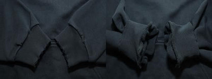 Balenciaga 23AW Damaged Logo Print Sweatshirt Pullover Hoodie Size 1 Black