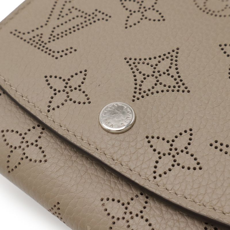 Louis Vuitton Monogram Mahina Portefeuille Iris Compact Bifold Wallet Leather