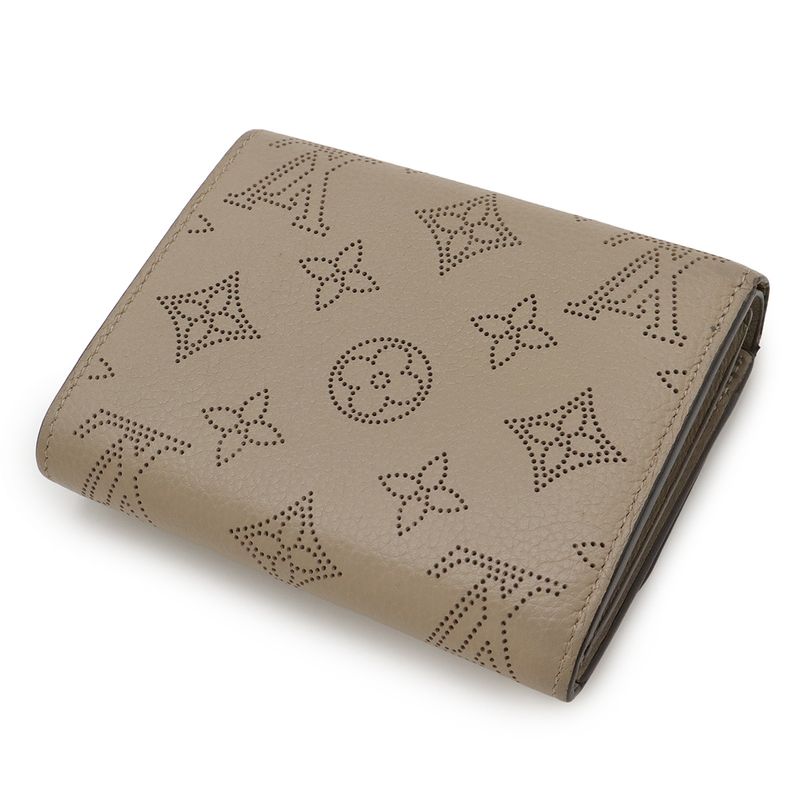 Louis Vuitton Monogram Mahina Portefeuille Iris Compact Bifold Wallet Leather