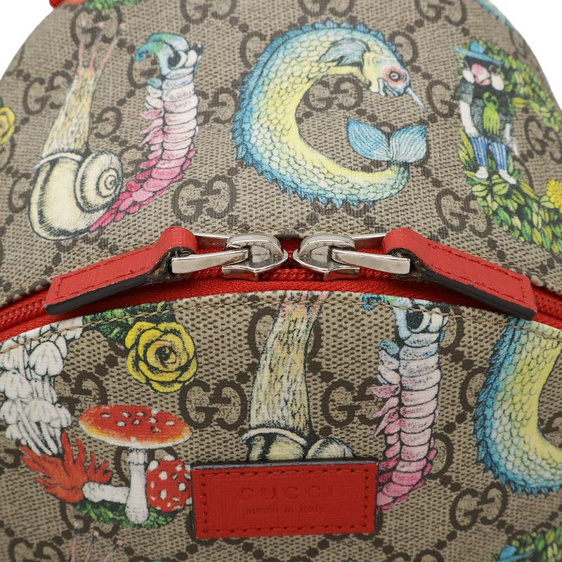 Gucci Childrens GG Supreme Backpack Sac Higuchi Yuko Collaboration Print PVC