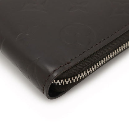Louis Vuitton Monogram Glace Portobier Monet Zip Round Zipper Bifold Wallet