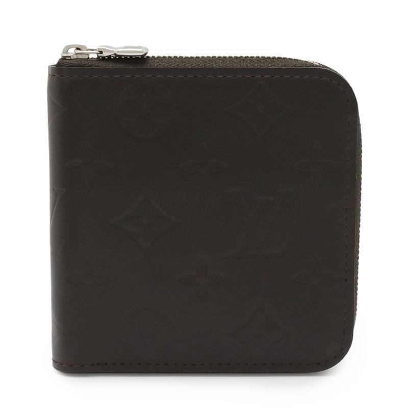 Louis Vuitton Monogram Glace Portobier Monet Zip Round Zipper Bifold Wallet