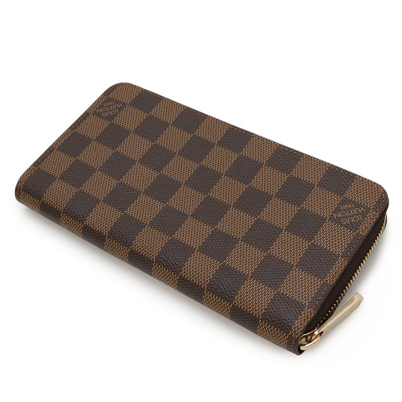 Louis Vuitton Damier Zippy Wallet Round Zipper Long Wallet New Shape N41661