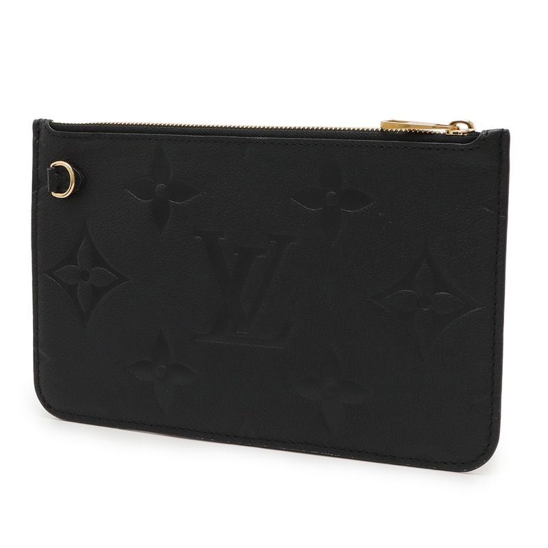Louis Vuitton Monogram Empreinte Neverfull MM Neverfull Pouch Only Noir Black