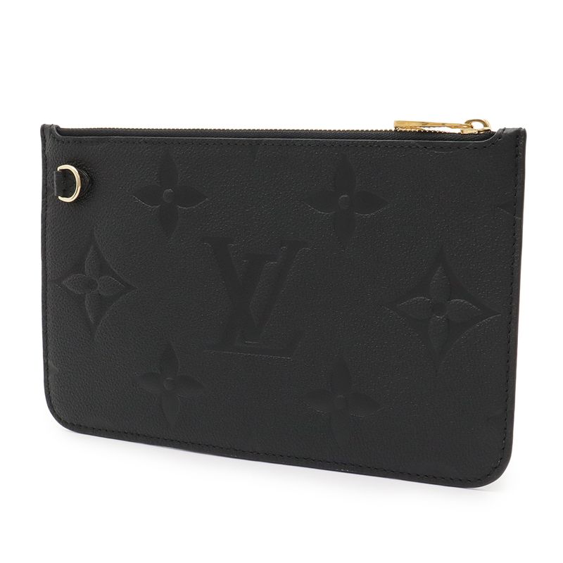 Louis Vuitton Monogram Empreinte Neverfull MM Neverfull Pouch Only Noir Black