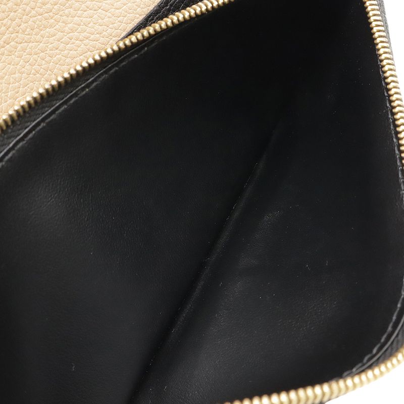 Louis Vuitton Monogram Empreinte Portefeuille Emily Bifold Long Wallet Noir