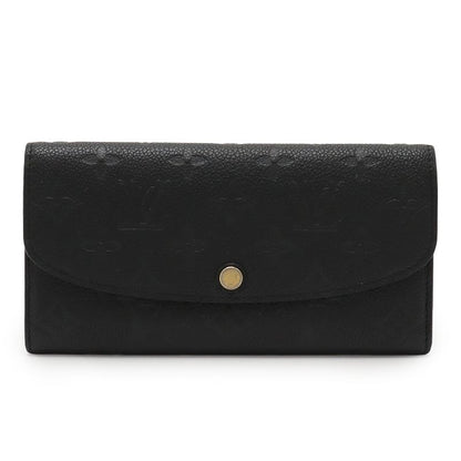 Louis Vuitton Monogram Empreinte Portefeuille Emily Bifold Long Wallet Noir