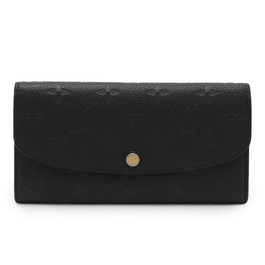 Louis Vuitton Monogram Empreinte Portefeuille Emily Bifold Long Wallet Noir