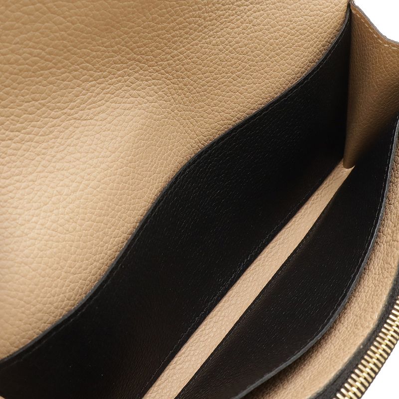 Louis Vuitton Monogram Empreinte Portefeuille Emily Bifold Long Wallet Noir