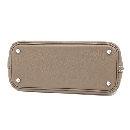 Hermes 2-Way Bag Bolide 1923 Mini Verso Evercolor Etoupe X Rouge Tomato Silver