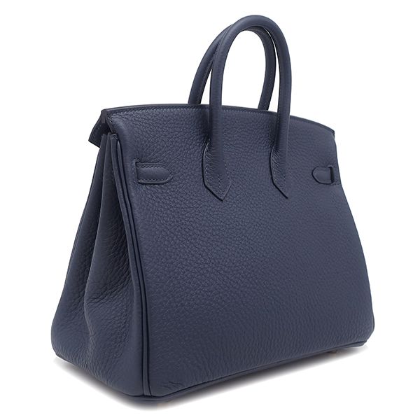 Hermes Handbag Birkin 25 Togo Blue Abyss Gold Hardware Never Used Navy Blue K