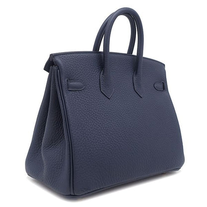 Hermes Handbag Birkin 25 Togo Blue Abyss Gold Hardware Never Used Navy Blue K