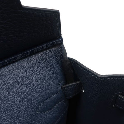 Hermes Handbag Birkin 25 Togo Blue Abyss Gold Hardware Never Used Navy Blue K