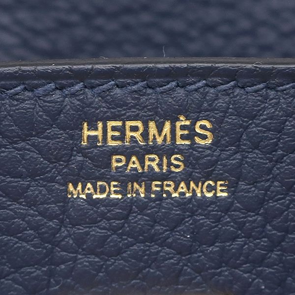 Hermes Handbag Birkin 25 Togo Blue Abyss Gold Hardware Never Used Navy Blue K