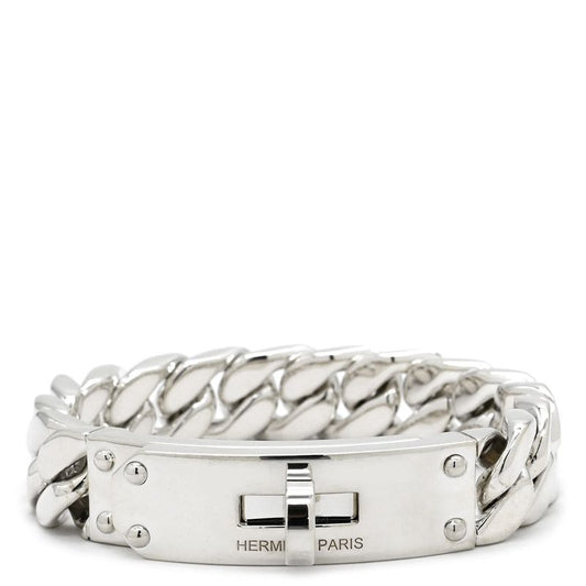 Hermes Bracelet Kelly Grumet Silver 925 Silver Sh Ag925 Chain [box