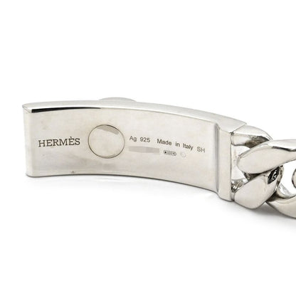 Hermes Bracelet Kelly Grumet Silver 925 Silver Sh Ag925 Chain [box