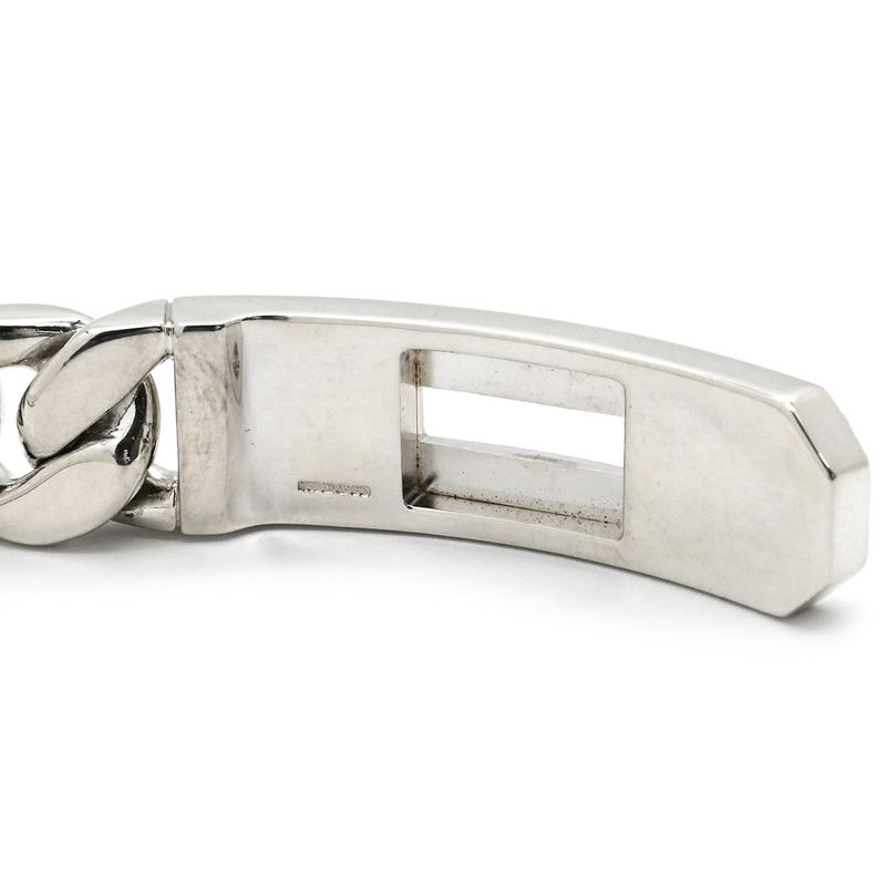 Hermes Bracelet Kelly Grumet Silver 925 Silver Sh Ag925 Chain [box