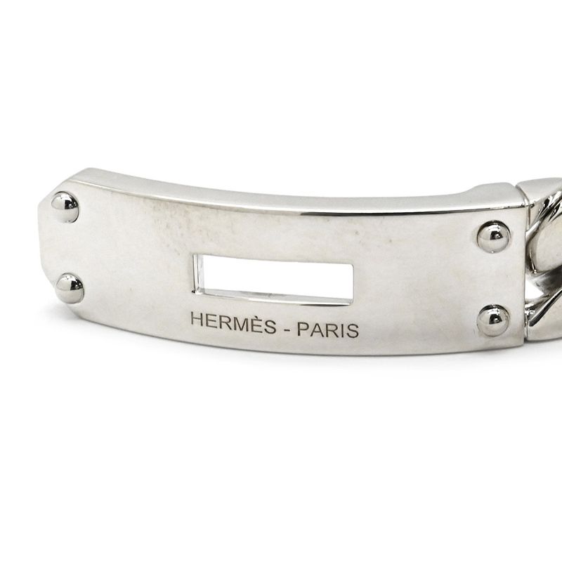 Hermes Bracelet Kelly Grumet Silver 925 Silver Sh Ag925 Chain [box