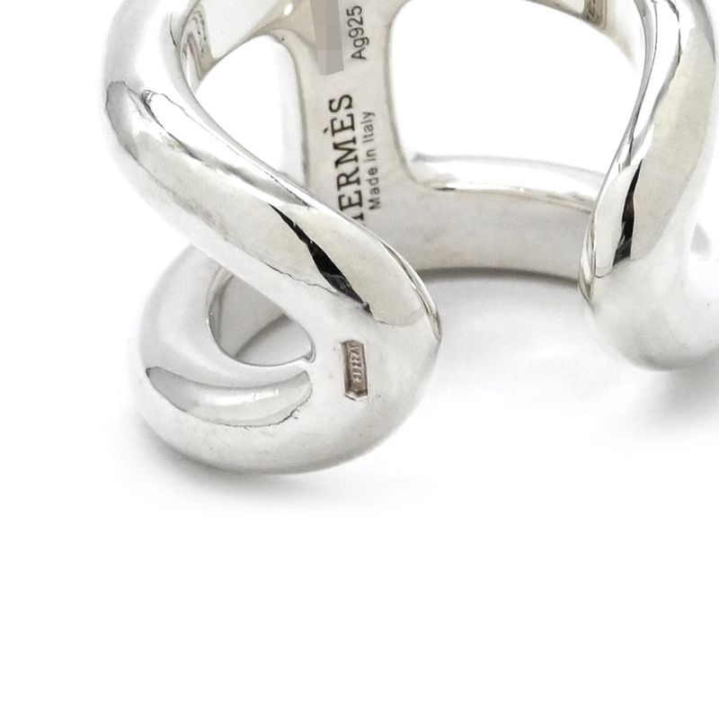Hermes Ring Osmoz GM Silver 925 Silver #51 (Jp11) H Motif Ag925 Sv925 #11 [box