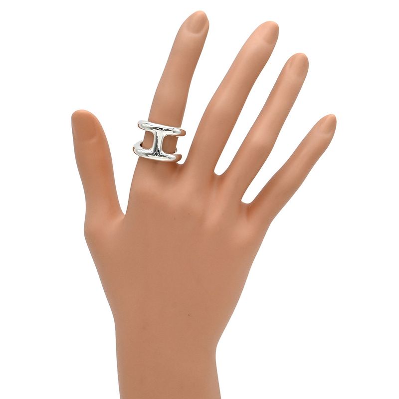 Hermes Ring Osmoz GM Silver 925 Silver #51 (Jp11) H Motif Ag925 Sv925 #11 [box