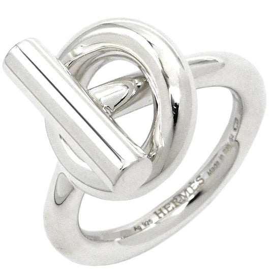 Hermes Ring Echape MM Silver 925 Silver #54(jp14) Sv925 Ag925 Size 14