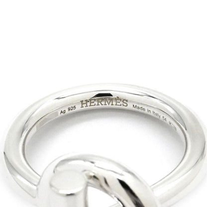 Hermes Ring Echape MM Silver 925 Silver #54(jp14) Sv925 Ag925 Size 14