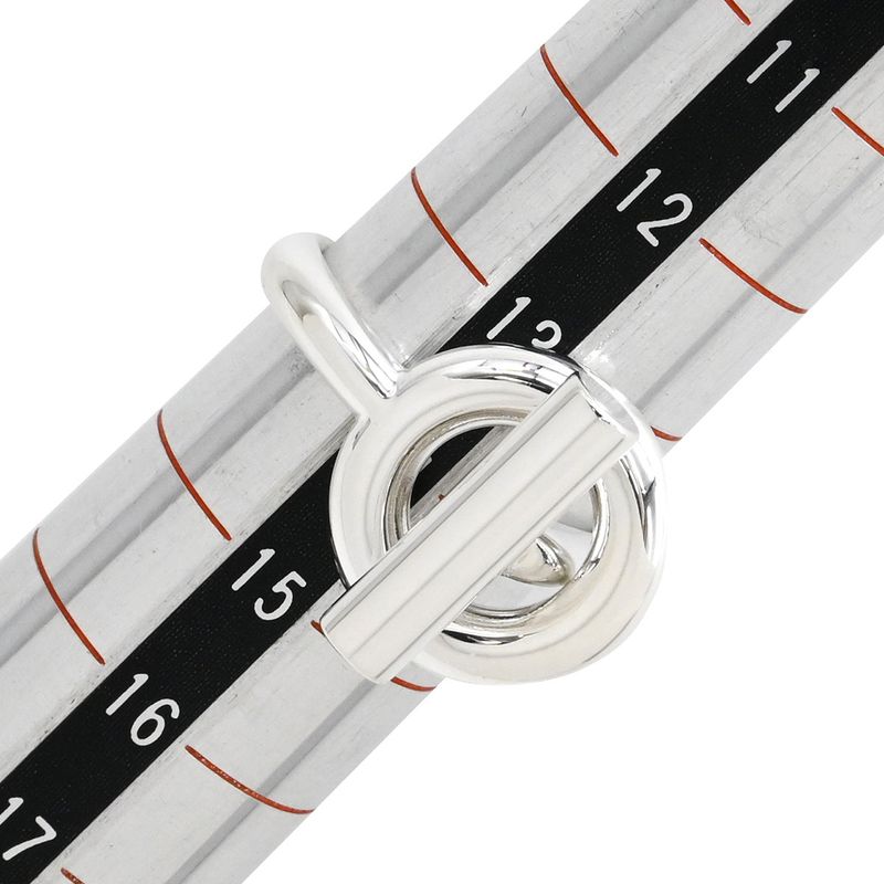 Hermes Ring Echape MM Silver 925 Silver #54(jp14) Sv925 Ag925 Size 14