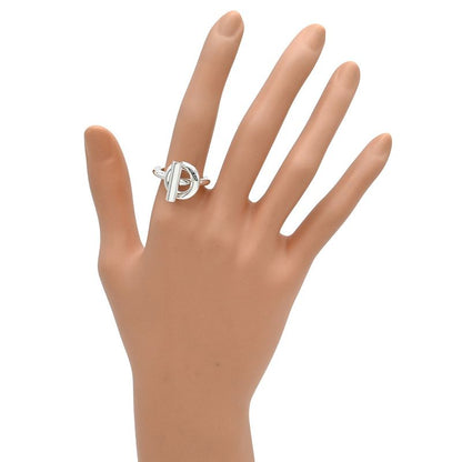 Hermes Ring Echape MM Silver 925 Silver #54(jp14) Sv925 Ag925 Size 14